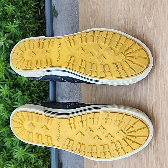 Skechers Men Talon Charcoal Slip on Distressed Leather Loafers Shoes Size 9 - Picture 7 of 12